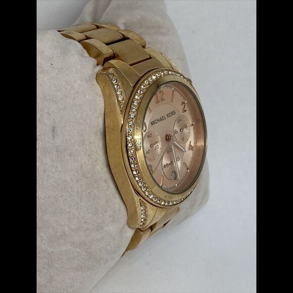 Michael Kors MK5263 Women's Rose Gold Stainless Steel Analog Dial Watch MP765 - Picture 5 of 12